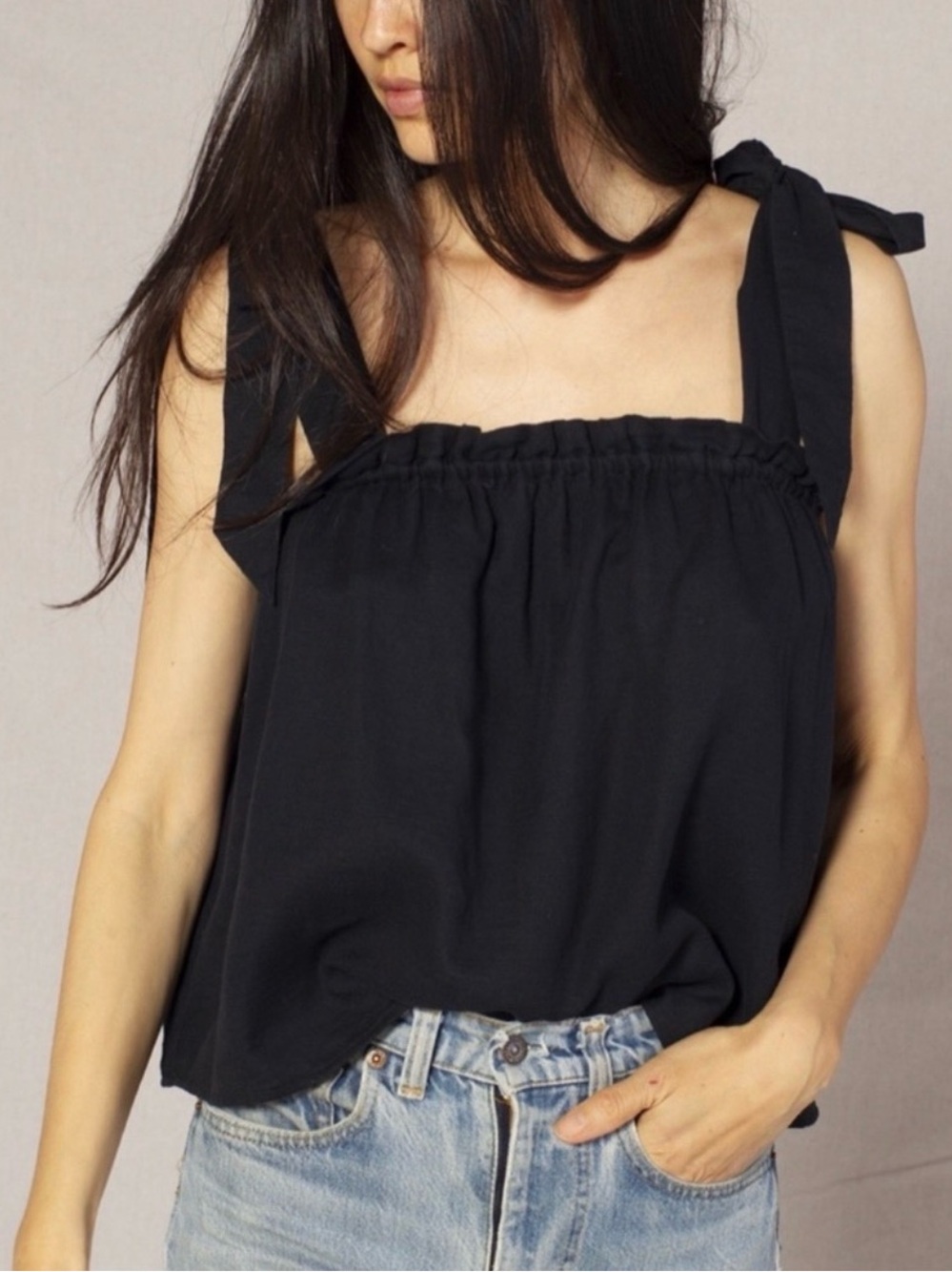 Outerknown Oasis Top Black Small